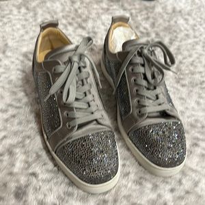 Men’s Louboutin Swarovski crystal shoes size 13